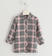 Maxi camicia fantasia macro check sarabanda ROSA-2513 back