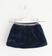 Mini gonna in morbido tessuto sarabanda			NAVY-3885