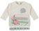Maglietta girocollo di cotone con stampa di rose sarabanda MILK-0111