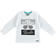 Trendy e fashion maglietta bambino a manica lunga 100% cotone sarabanda BIANCO-0113