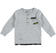 Maglietta bambino 100% cotone con collo serafino e moderni strappi sarabanda GRIGIO MELANGE-8992