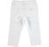 Pantalone bambino slim fit in twill stretch di cotone sarabanda BIANCO-0113_back