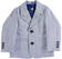 Raffinata giacca in in tela di cotone stretch con rever classico sarabanda ROYAL SCURO-3755_back