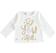Maglietta a manica lunga in cotone stretch stampa glitter e oro sarabanda PANNA-0112