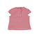 T-shirt rigata per bambina in cotone stretch tinto filo sarabanda ROSSO-2256_back