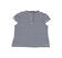 T-shirt rigata per bambina in cotone stretch tinto filo sarabanda NAVY-3854_back