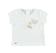 Deliziosa e romantica t-shirt in cotone stretch con cuori di strass sarabanda PANNA-0112