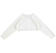 Cardigan corto in tricot di viscosa stretch con manica raglan sarabanda BIANCO-0113_back