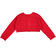 Cardigan corto in tricot di viscosa stretch con manica raglan sarabanda ROSSO-2256_back