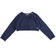 Cardigan corto in tricot di viscosa stretch con manica raglan sarabanda NAVY-3854