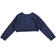 Cardigan corto in tricot di viscosa stretch con manica raglan sarabanda NAVY-3854_back
