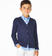 Cardigan per bambino in tricot 100% cotone sarabanda NAVY-3854