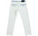 Pantalone slim fit in piquet stretch di cotone effetto righina sarabanda BIANCO-0113_back