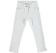 Pantalone in cotone stretch con strappi sfilacciati e toppe interne sarabanda PANNA-0112