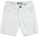 Pantalone corto slim fit in twill stretch di cotone con strappi sarabanda BIANCO-0113