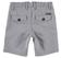 Pantalone corto slim fit in piquet stretch di misto cotone sarabanda GRIGIO-0614_back
