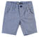 Pantalone corto slim fit in piquet stretch di misto cotone sarabanda NAVY-3854