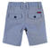 Pantalone corto slim fit in piquet stretch di misto cotone sarabanda NAVY-3854_back