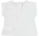 T-shirt smanicata in cotone stretch con conigliette e dettagli laminati sarabanda BIANCO-0113_back