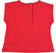 T-shirt smanicata in cotone stretch con conigliette e dettagli laminati sarabanda ROSSO-2256_back
