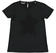 Comoda t-shirt bambina in cotone stretch con stella sarabanda NERO-0658
