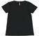 Comoda t-shirt bambina in cotone stretch con stella sarabanda NERO-0658_back