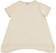 Maxi t-shirt bambina in viscosa stretch con stampa laminata sarabanda BEIGE-0157_back