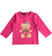 Maglietta a manica lunga con grafiche diverse in jersey stretch sarabandapromo FUXIA-2438