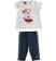 Completo in jersey maxi t-shirt e leggings pinocchietto sarabandapromo			NAVY-3885