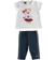 Completo in jersey maxi t-shirt e leggings pinocchietto sarabandapromo NAVY-3885