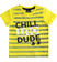 Colorata t-shirt con stampa 100% cotone sarabandapromo GIALLO-1434