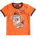 Simpatica t-shirt 100% cotone sarabandapromo			ARANCIO-1855