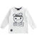 Maglietta in jersey stampa cartoon sarabandapromo BIANCO-0113