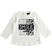 Maglietta girocollo in jersey con stampe diverse: animalier e cuori sarabandapromo			PANNA-NERO-8346
