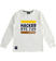 Maglietta girocollo 100% cotone tema college sarabandapromo			PANNA-0112