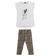 Completo per bambina t-shirt e leggings alla pescatora sarabandapromo BIANCO-0113