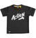 T-shirt sportiva bambino 100% cotone sarabandapromo NERO-0658