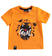 T-shirt bambino 100% cotone con stampa e scritta "goal" sarabandapromo ORANGE-1834