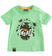 T-shirt bambino 100% cotone con stampa e scritta "goal" sarabandapromo VERDE-5041