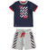 Completo per bambino due pezzi: t-shirt e pantalone corto sarabandapromo NAVY-3854