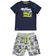 Completo bambino t-shirt e pantalone corto stampa all over sarabandapromo			GRIGIO MELANGE-MULTICOLOR-6RU2
