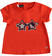 T-shirt bambina con stelle di paillettes reversibili sarabandapromo ORANGE-2234