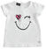 T-shirt bambina con strass sarabandapromo BIANCO-0113