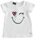 T-shirt bambina con strass sarabandapromo			BIANCO-0113