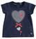 T-shirt bambina con strass sarabandapromo NAVY-3854