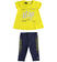 Completo bambina maxi t-shirt e leggings pinocchietto sarabandapromo GIALLO-1434