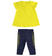Completo bambina maxi t-shirt e leggings pinocchietto sarabandapromo GIALLO-1434_back