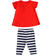 Completo bambina maxi t-shirt e leggings pinocchietto sarabandapromo ORANGE-2234_back
