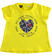 T-shirt bambina in jersey stretch con cuori sarabandapromo GIALLO-1434