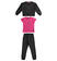 Tuta ragazza felpa, pantalone e t-shirt sarabandapromo NERO-0658